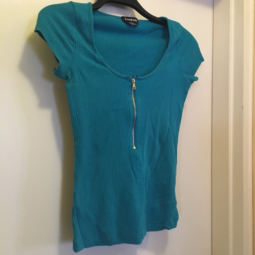 Bebe Turquoise Top - image 1